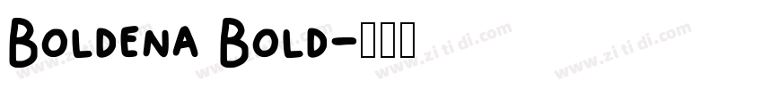Boldena Bold字体转换